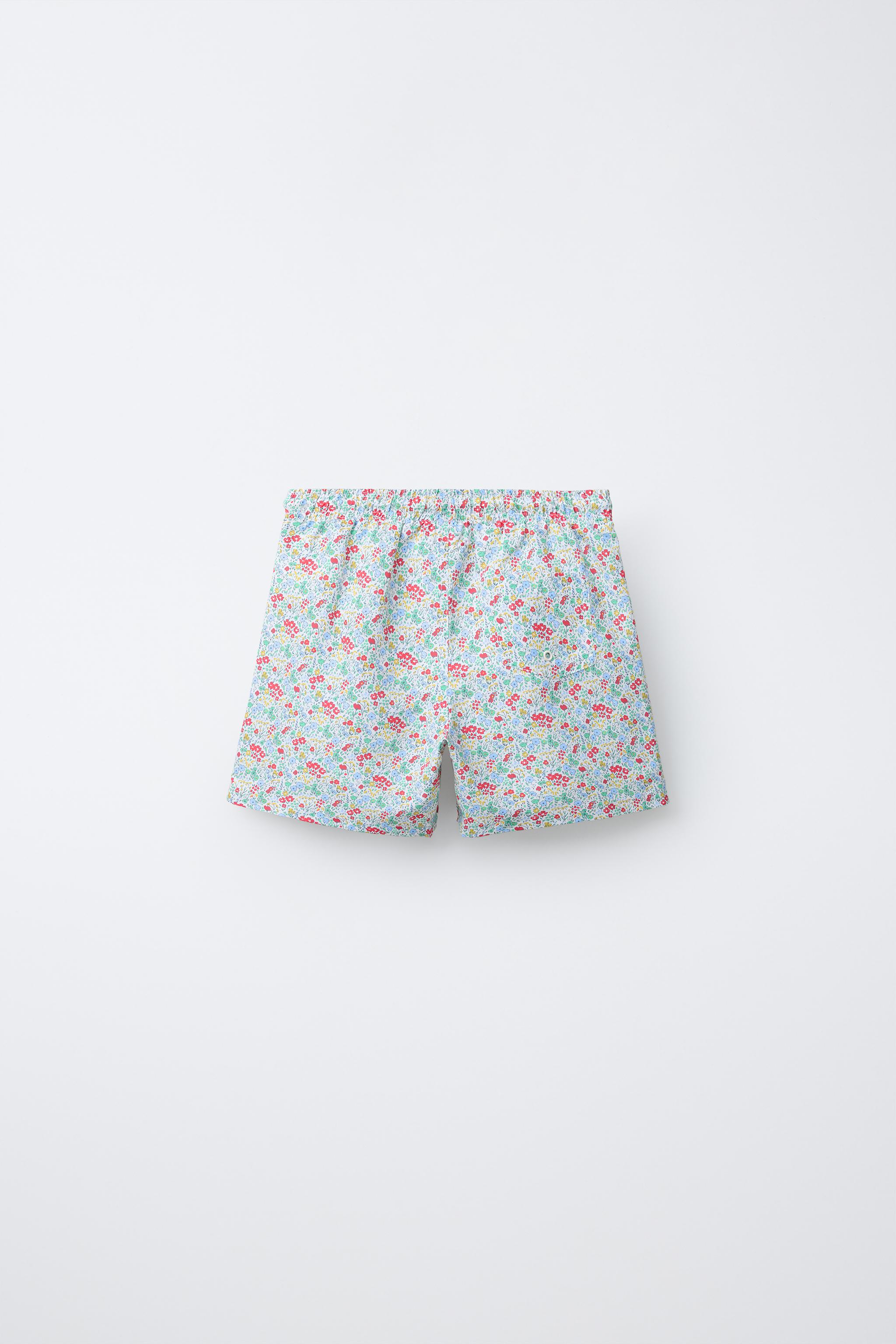 6-14 ANS/ SHORT DE BAIN FLEURS
