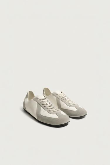LEATHER TRAINERS AARON LEVINE X ZARA - White by Zara