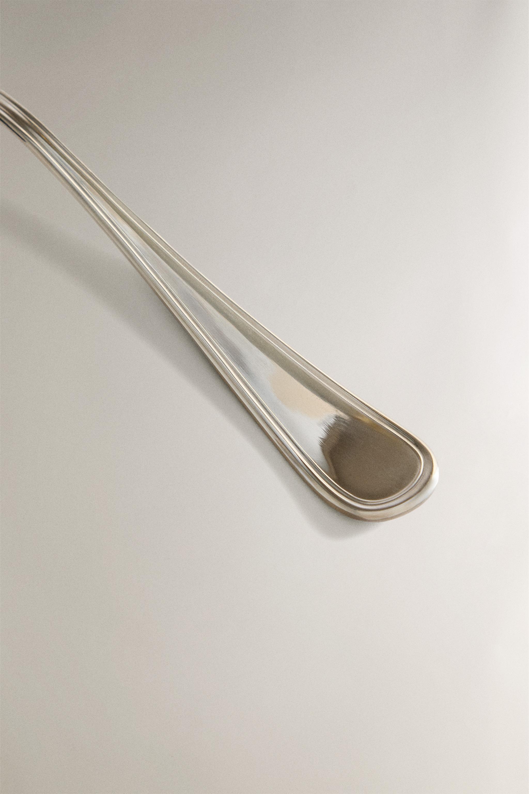 POLISHED STEEL SERVING FORK