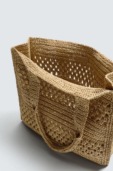 SAC SHOPPER TRESSÉ - Blanc écru de Zara - Image 3