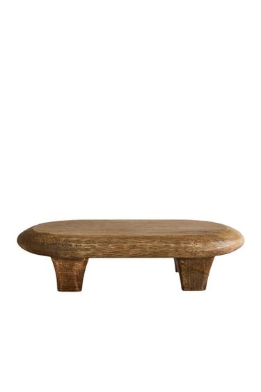 ДЪРВЕНА ДЪСКА ЗА РЯЗАНЕ С КРАКА - Кафяво от Zara