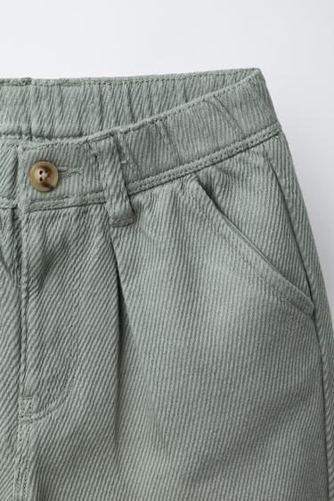 SOFT-TOUCH PLEATED TROUSERS - Sea green by Zara - Image 2