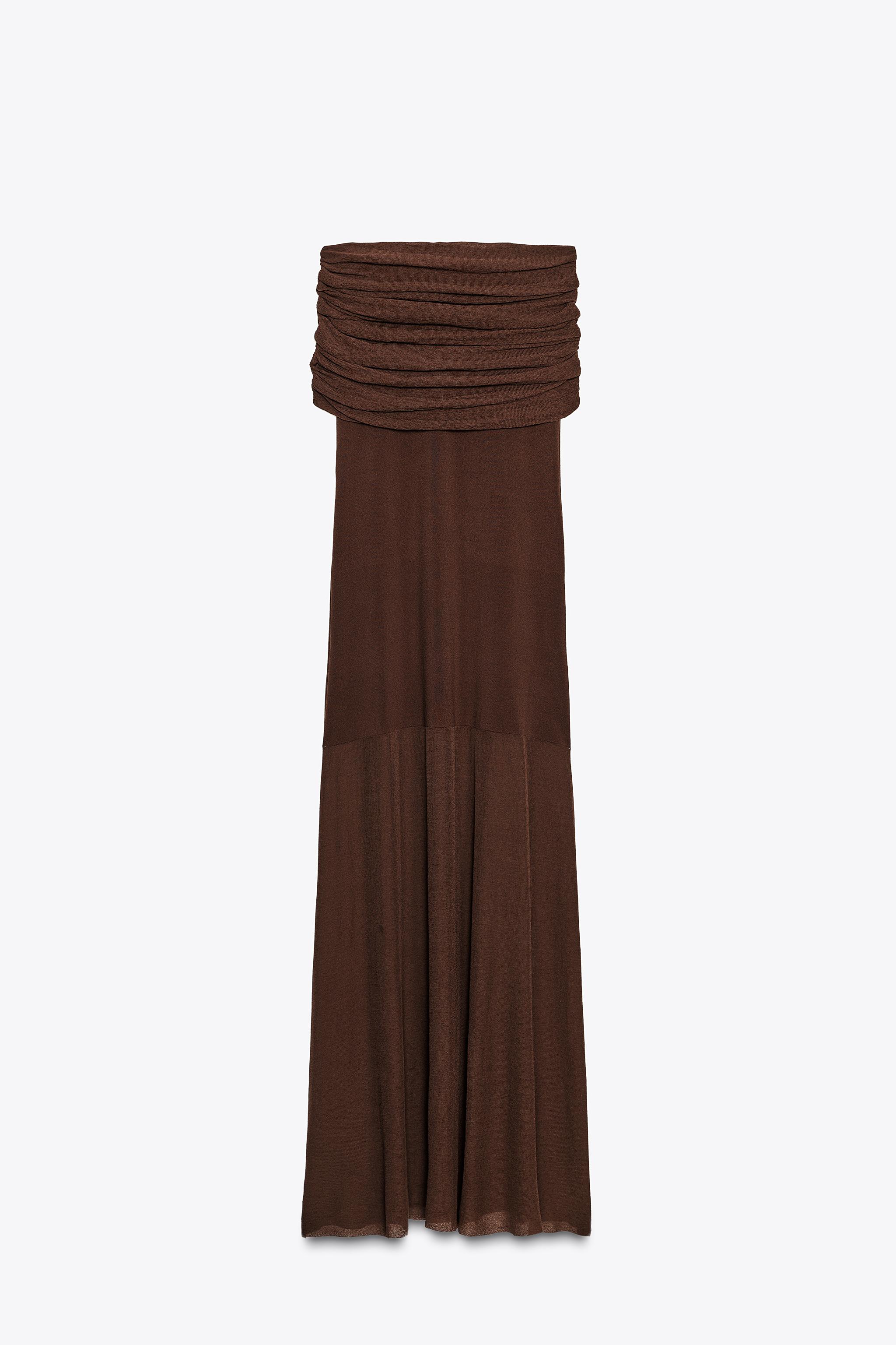 OFF-THE-SHOULDER KNIT DRESS