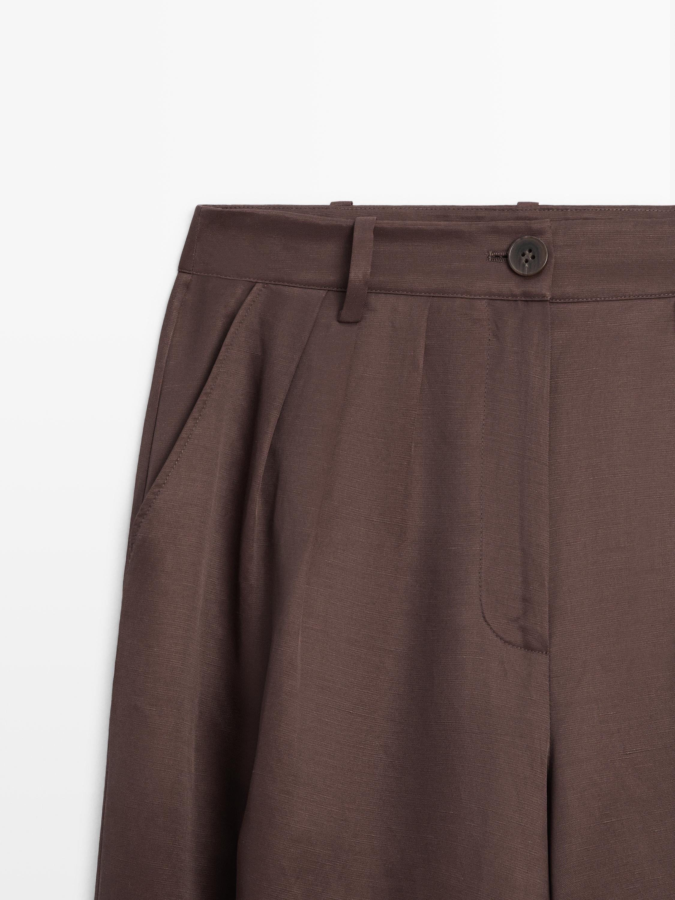 Barrel fit trousers