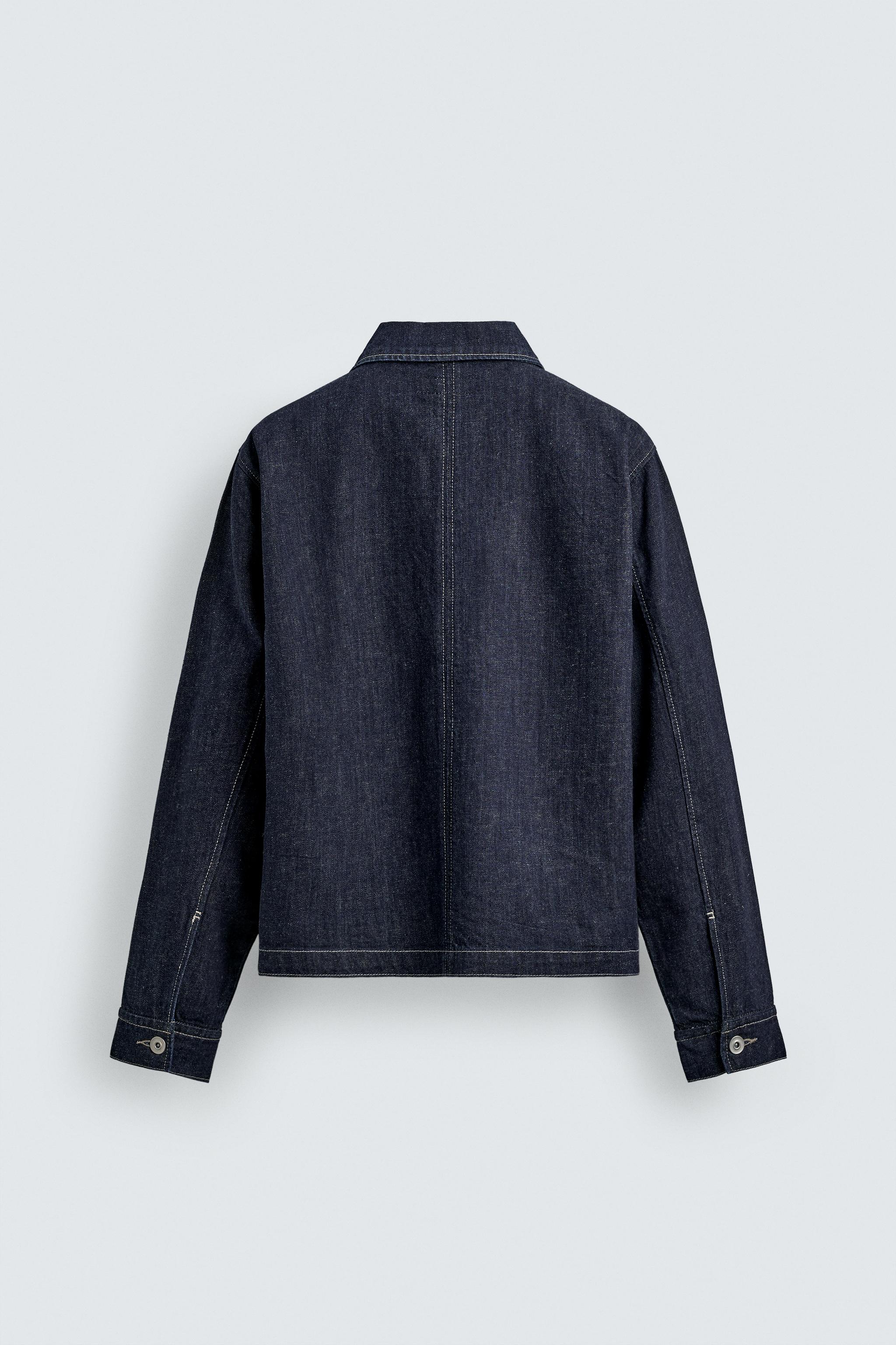 ZIP-UP DENIM OVERSHIRT