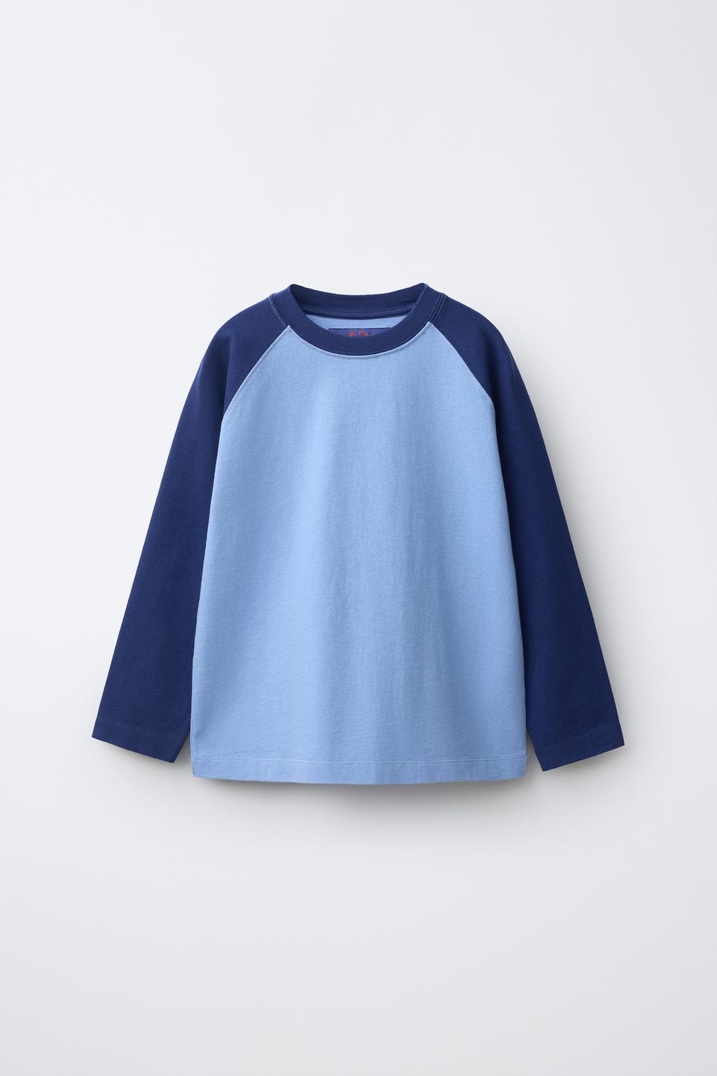 Zara Uzun qollu ranqlan futbolka 0FR. PARIS X ZARA
