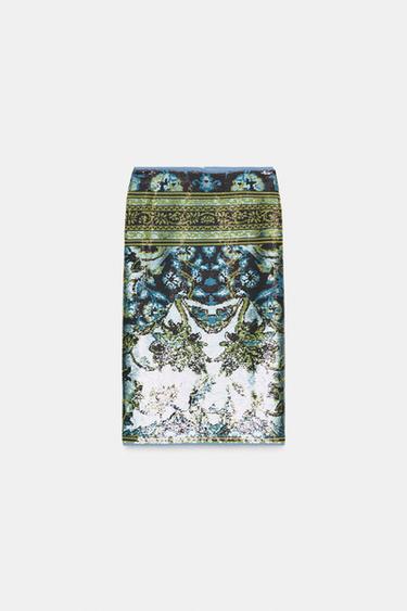 ZW COLLECTION SEQUIN MIDI SKIRT - Multicoloured by Zara