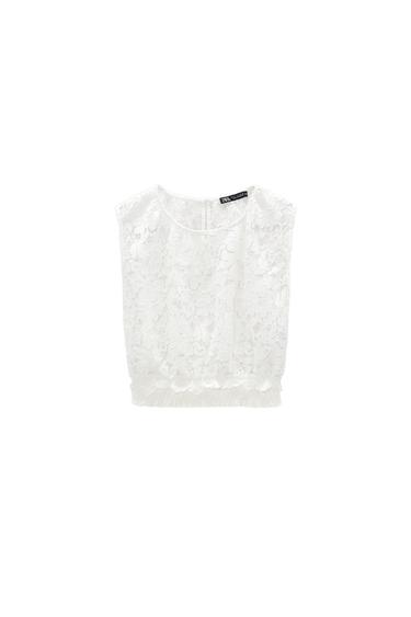 GUIPURE LACE TOP