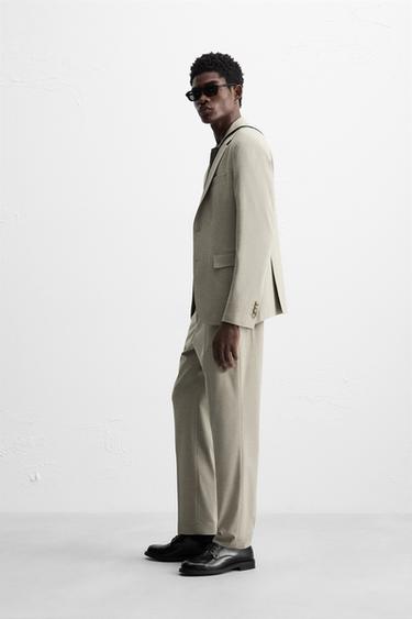PANTALON DE COSTUME À CARREAUX - Grisâtre de Zara - Image 3