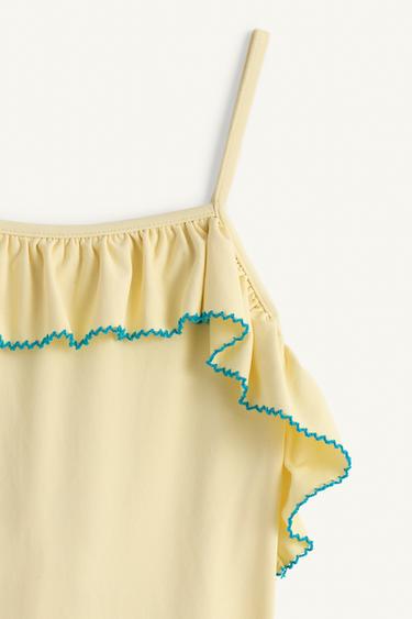 MAILLOT DE BAIN BRODERIES CONTRASTANTES LIMITED EDITION - Vanille de Zara - Image 4