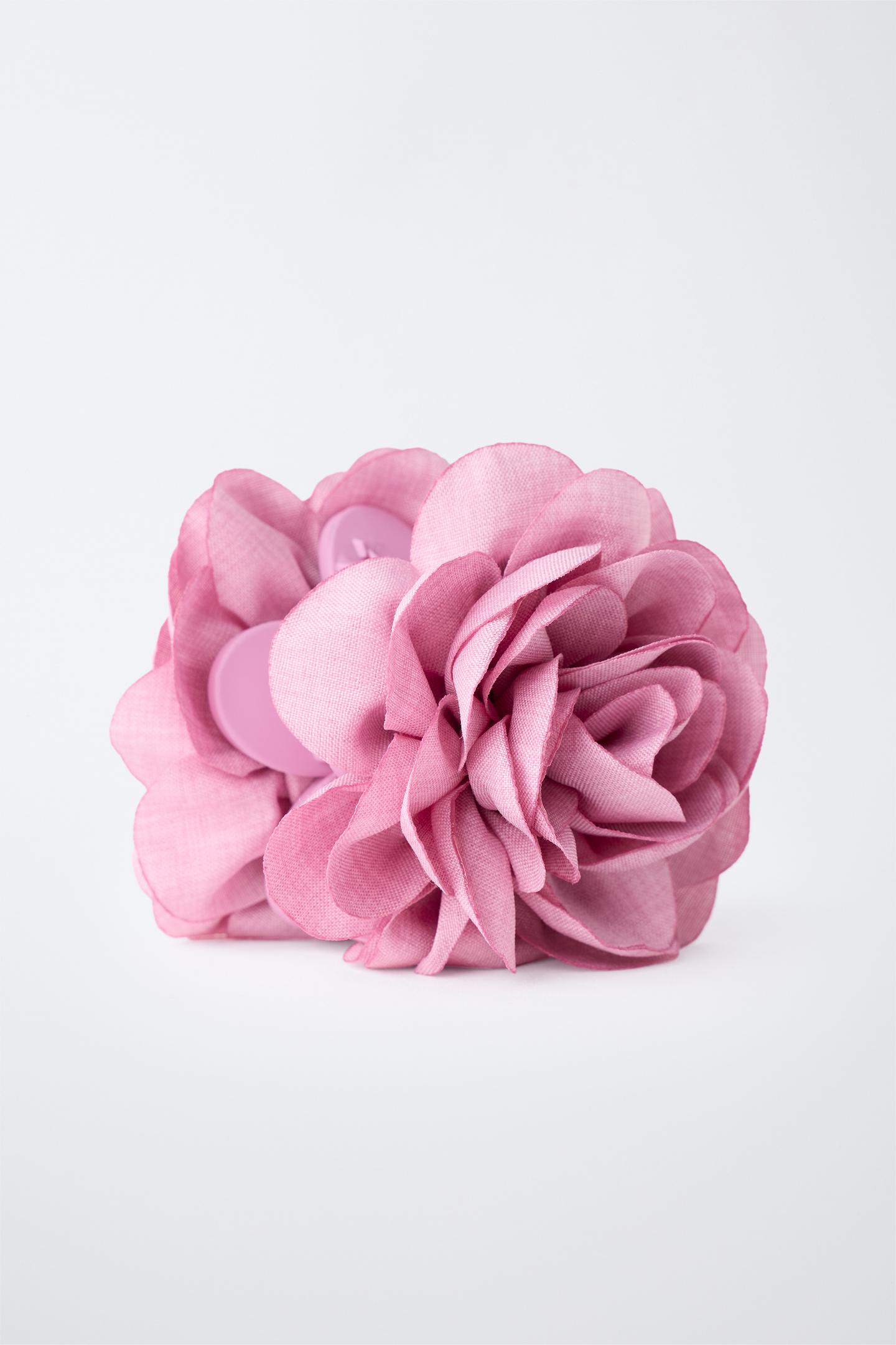 Детские аксессуары для волос Zara Flower Hair Clip, цвет: Розовато-лиловый — фото 3