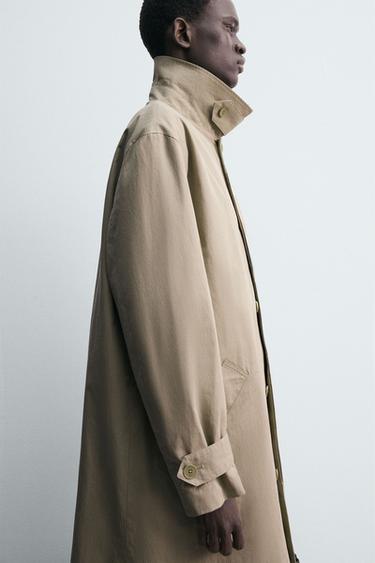 WATER-REPELLENT TRENCH COAT - Light beige by Zara - Image 6