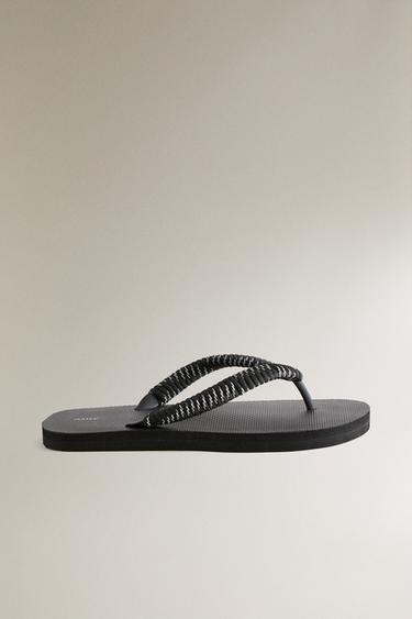 ZEHENSANDALE KORDEL - Schwarz von Zara