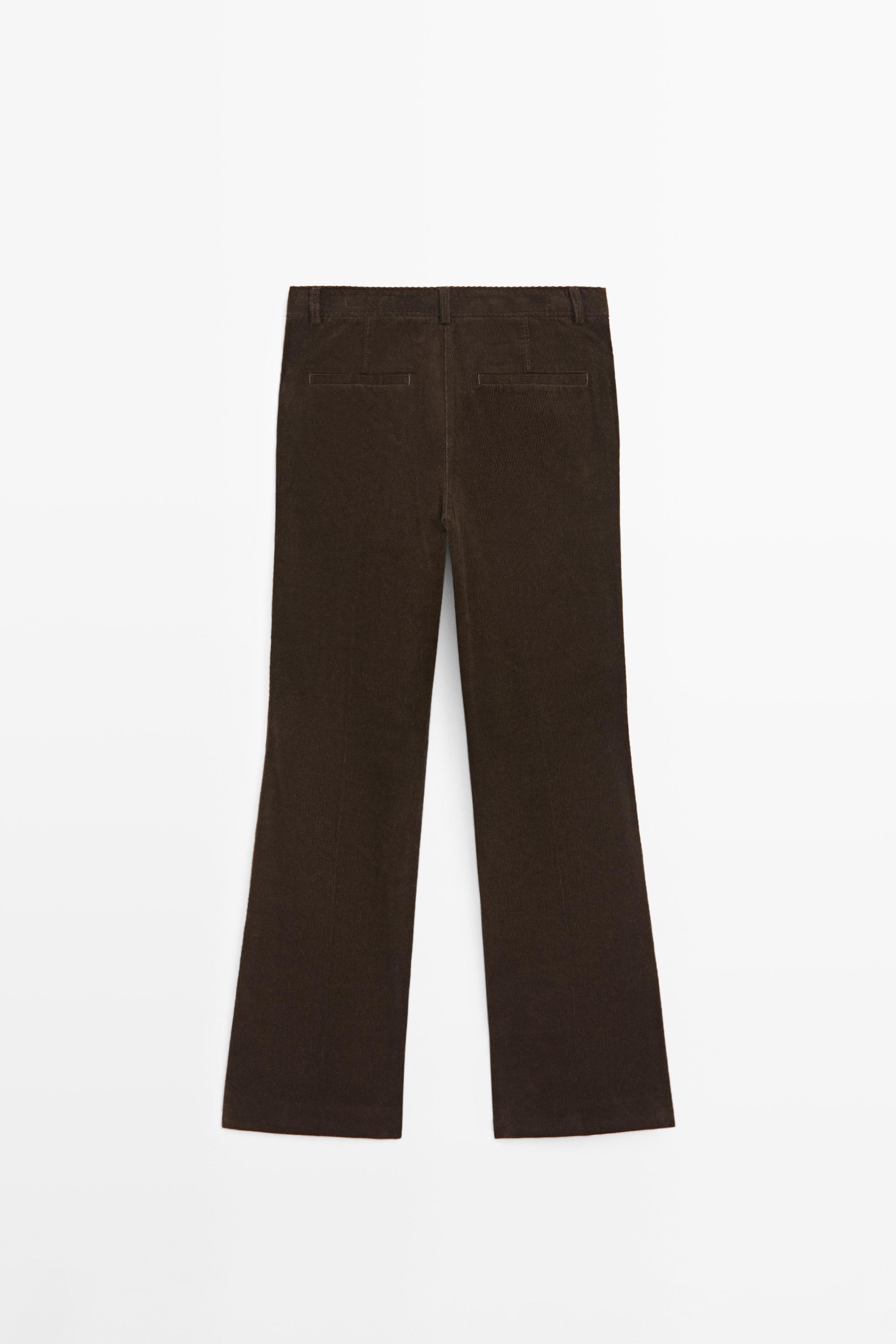 Corduroy flared pants