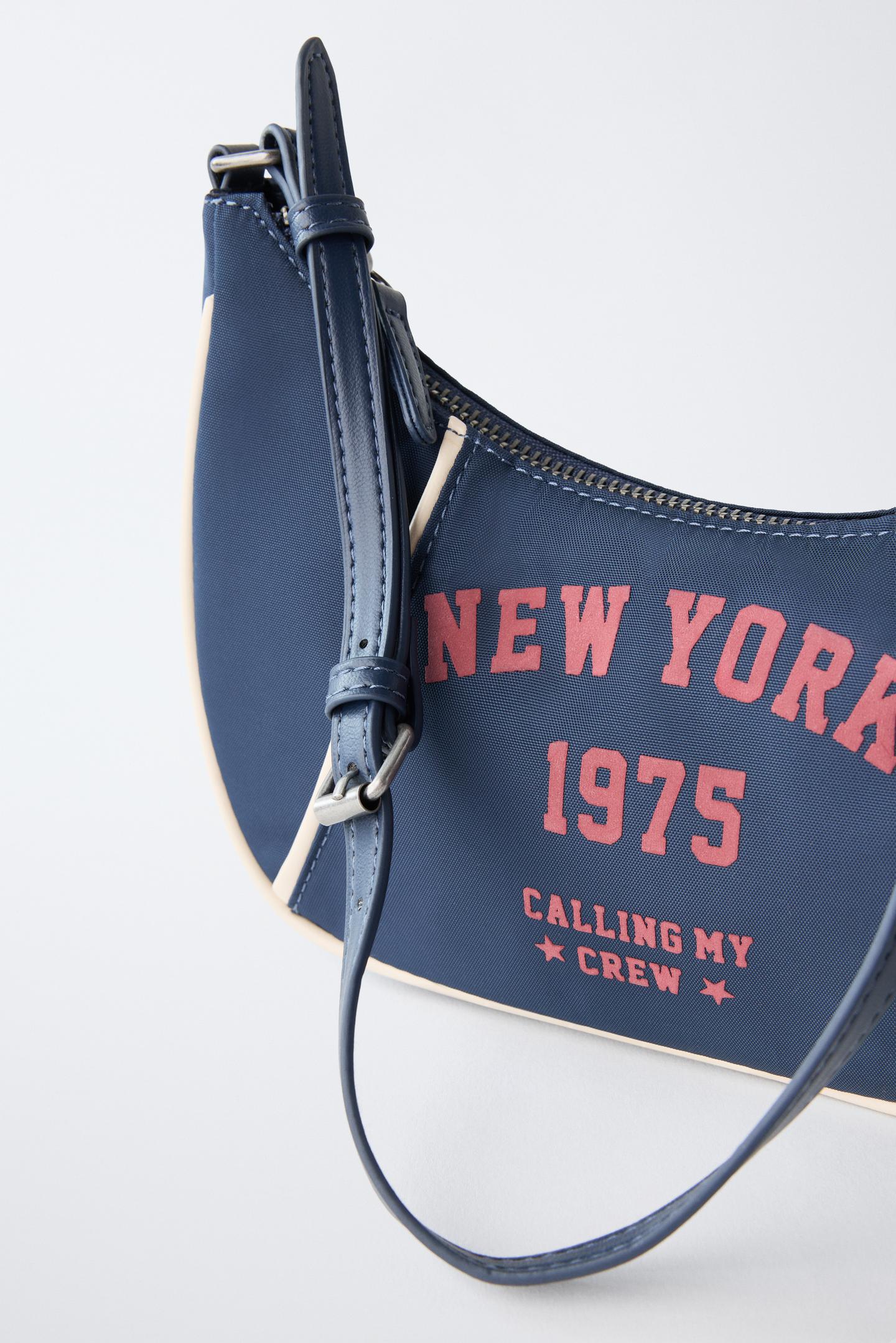 Детская сумка Zara Varsity Shoulder, цвет: Синий — фото 3