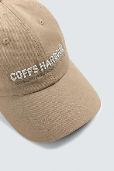 CAP WITH EMBROIDERED TEXT - Beige by Zara - Image 2