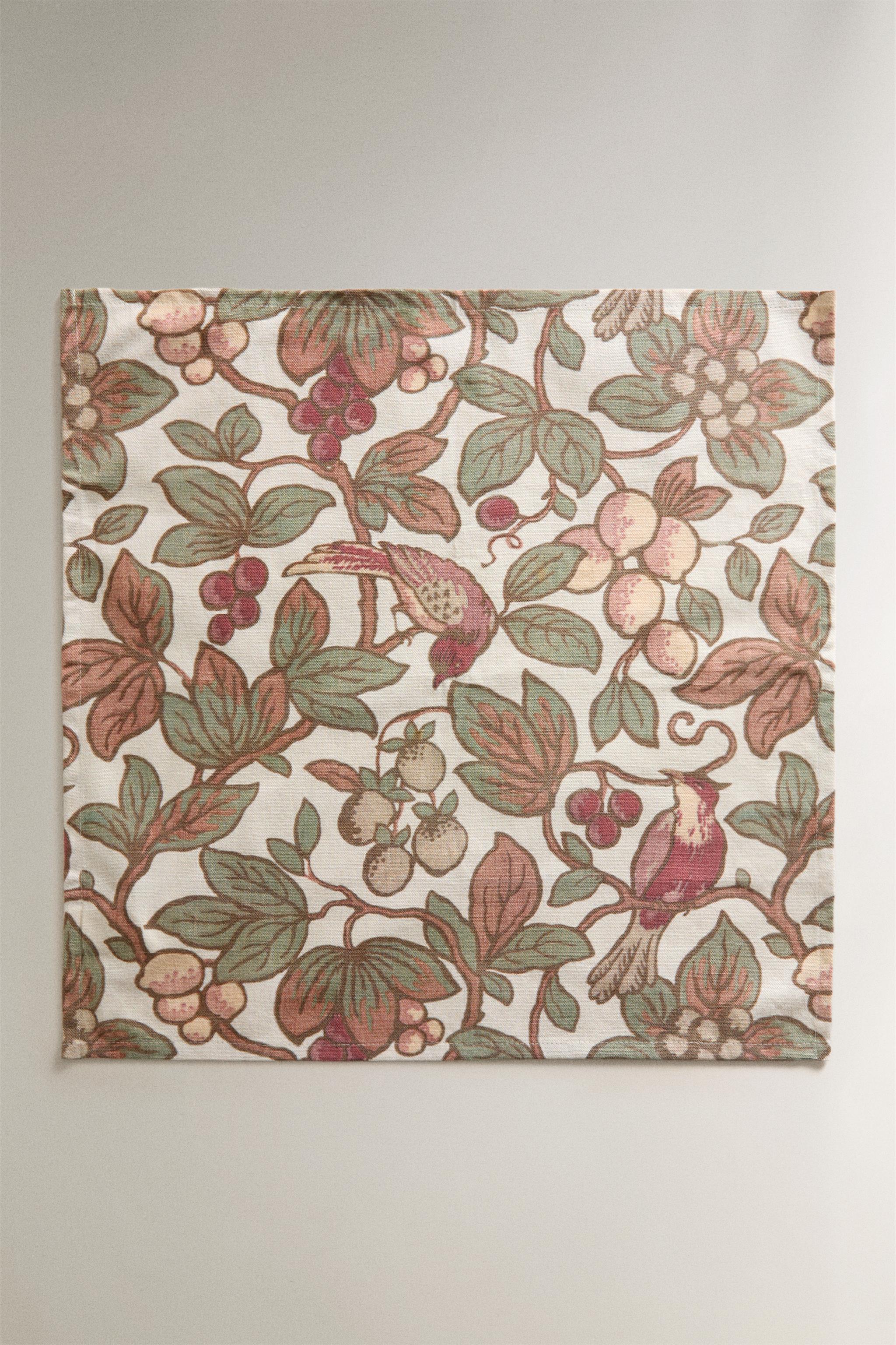FLORAL AND BIRD NAPKINS (PACK OF 2) | KATHARINE POLE