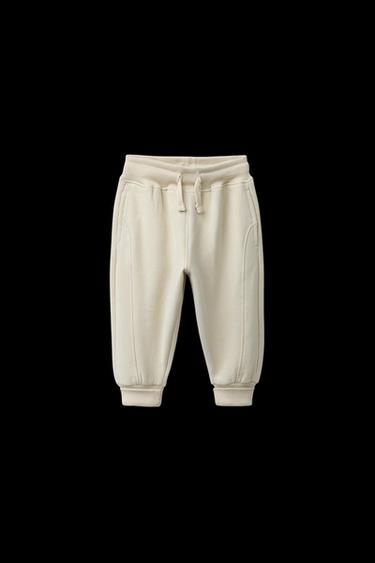 PANTALÓN JOGGER LOGO FLOCK - Verdoso de Zara