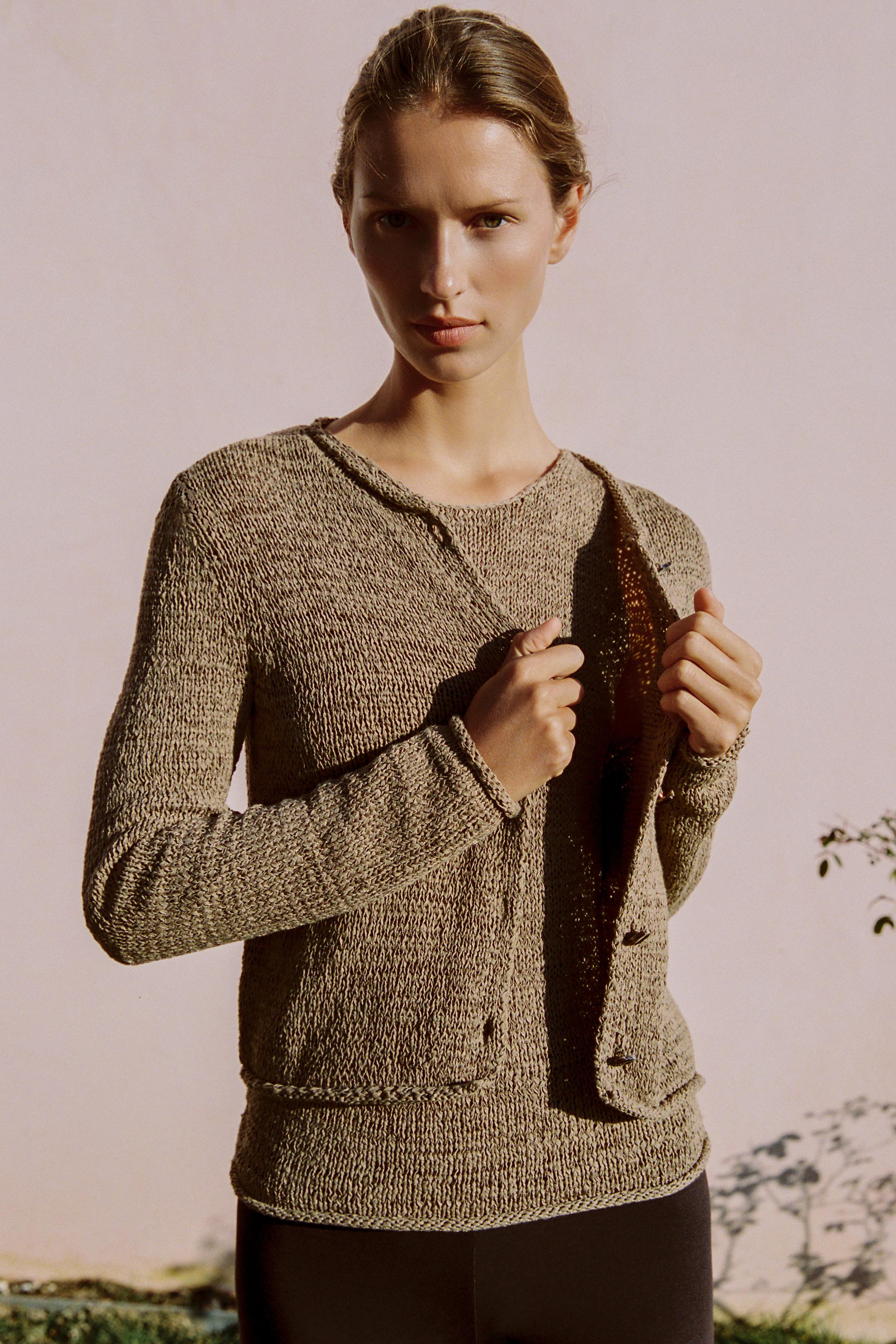 GILET EN GROSSE MAILLE