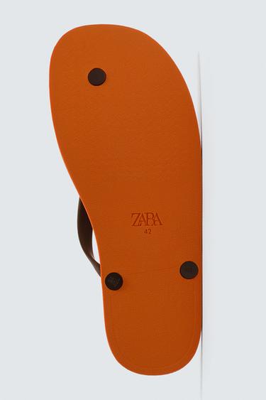 SANDALES À BRIDES - Orange de Zara - Image 6