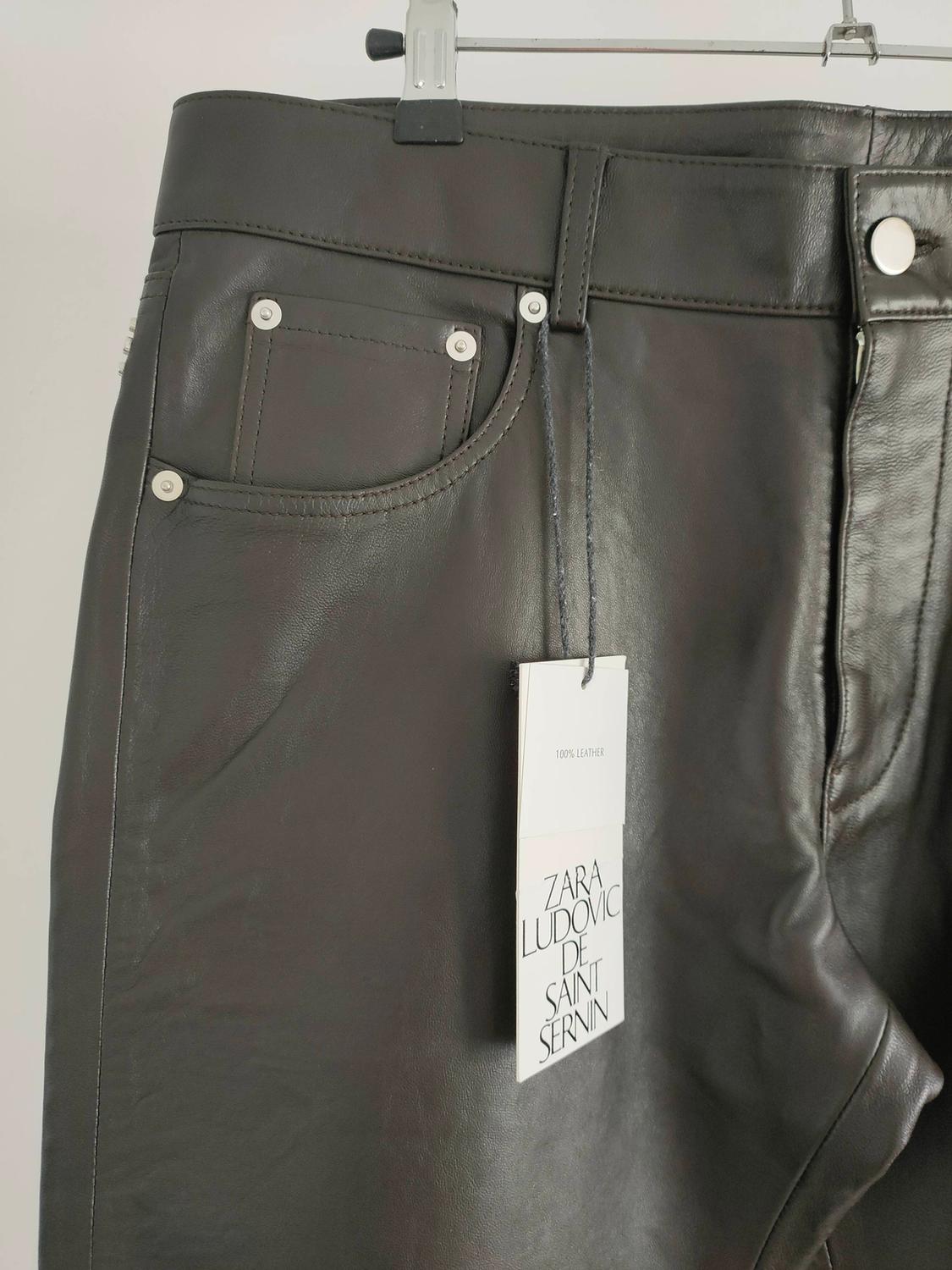 LEATHER SLIM FIT TROUSERS LUDOVIC DE SAINT SERNIN x ZARA - Image 3
