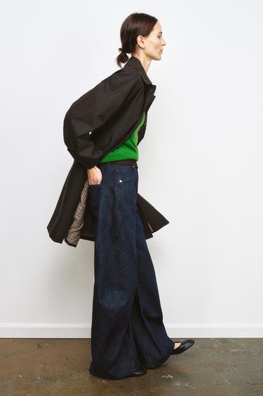 OVERSIZE TRENCH COAT ZW COLLECTION - Dark brown by Zara