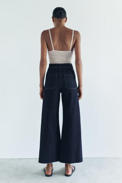 ZW COLLECTION MARINE STRAIGHT LEG CEPLİ YÜKSEK BEL JEAN_5