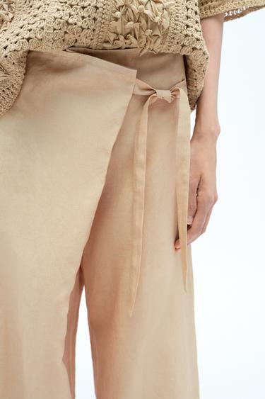 PAREO TROUSERS X FANGLU LIN - Beige by Zara - Image 3