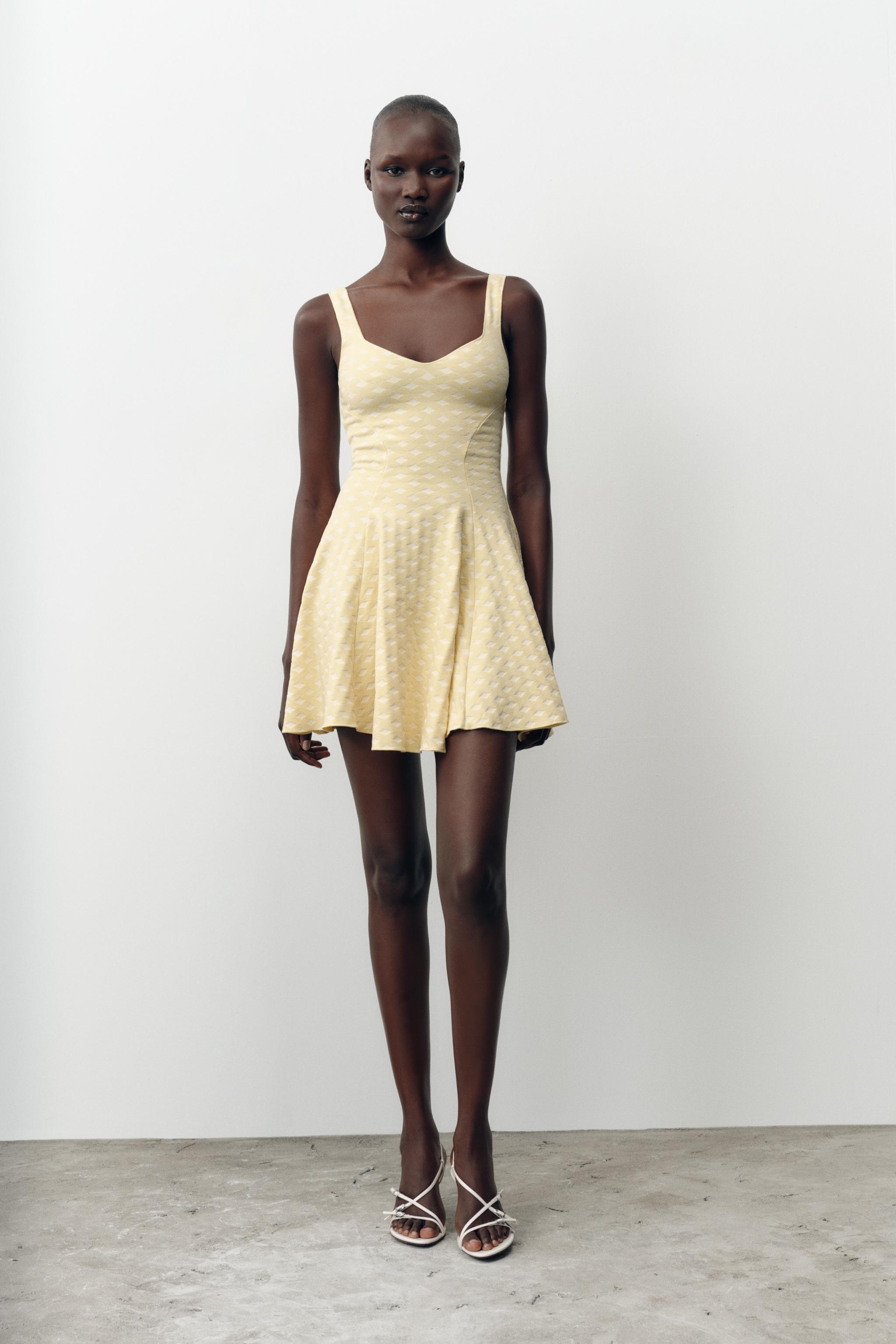 ROBE JACQUARD SKATER STRETCH