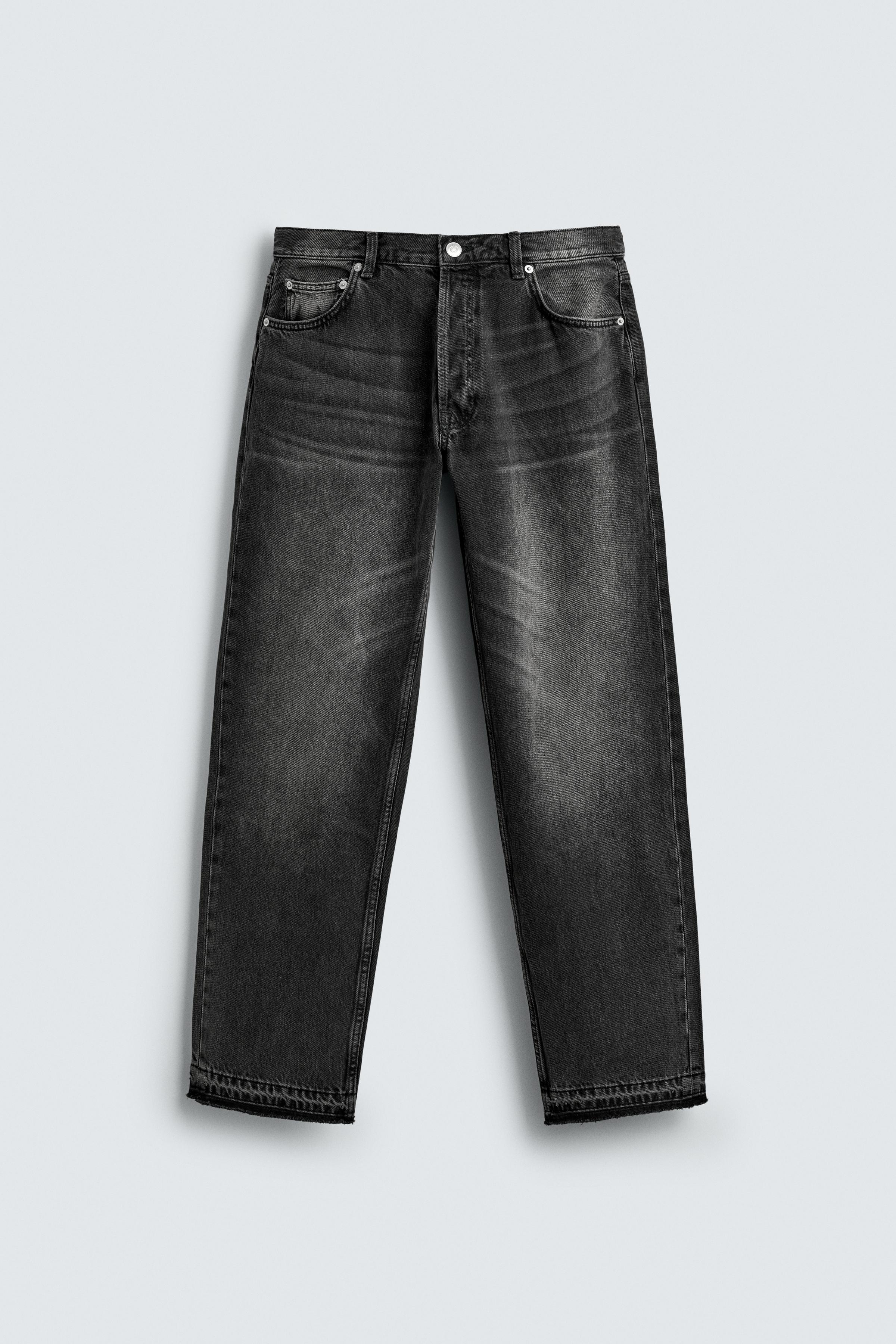 Zara Herren Jeans im Straight Fit (Graphit, Verwaschene Optik) für nur 8,99 € statt 49,95 €!