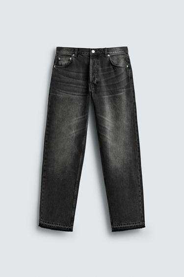 STRAIGHT FIT ФАРМЕРКИ - Јагленова од Zara