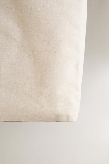 LINEN LAUNDRY BASKET - Light beige by Zara - Image 4