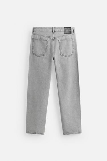 STRAIGHT ANKLE FIT JEANS - Grey by Zara - Image 7