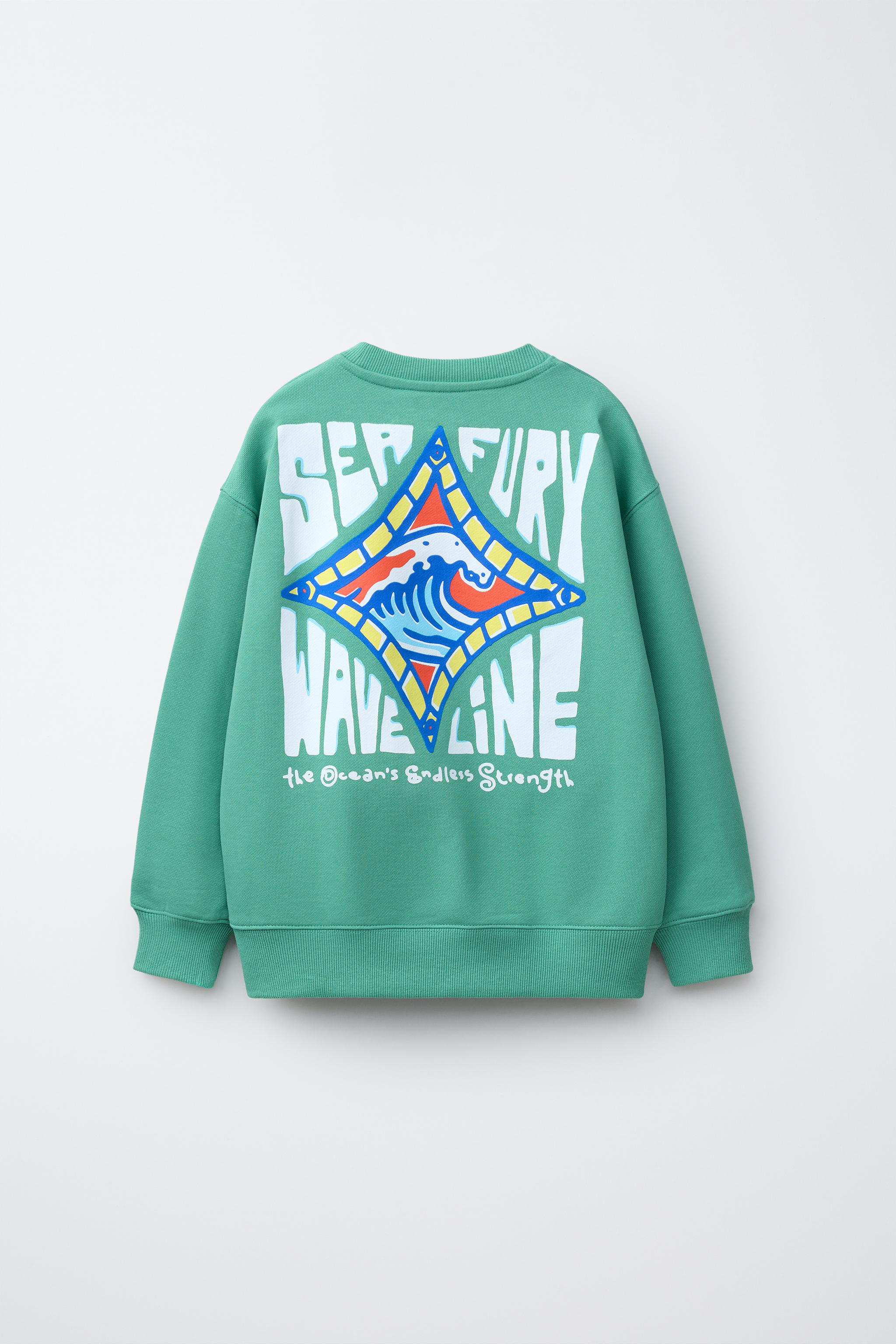 SURF PRINT SWEATSHIRT