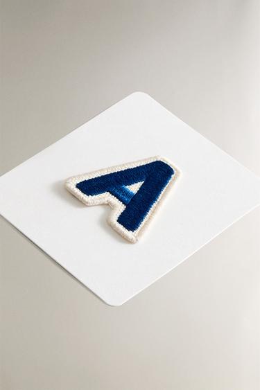 THERMO-ADHESIVE LETTER A PATCH - Green by Zara - Image 1
