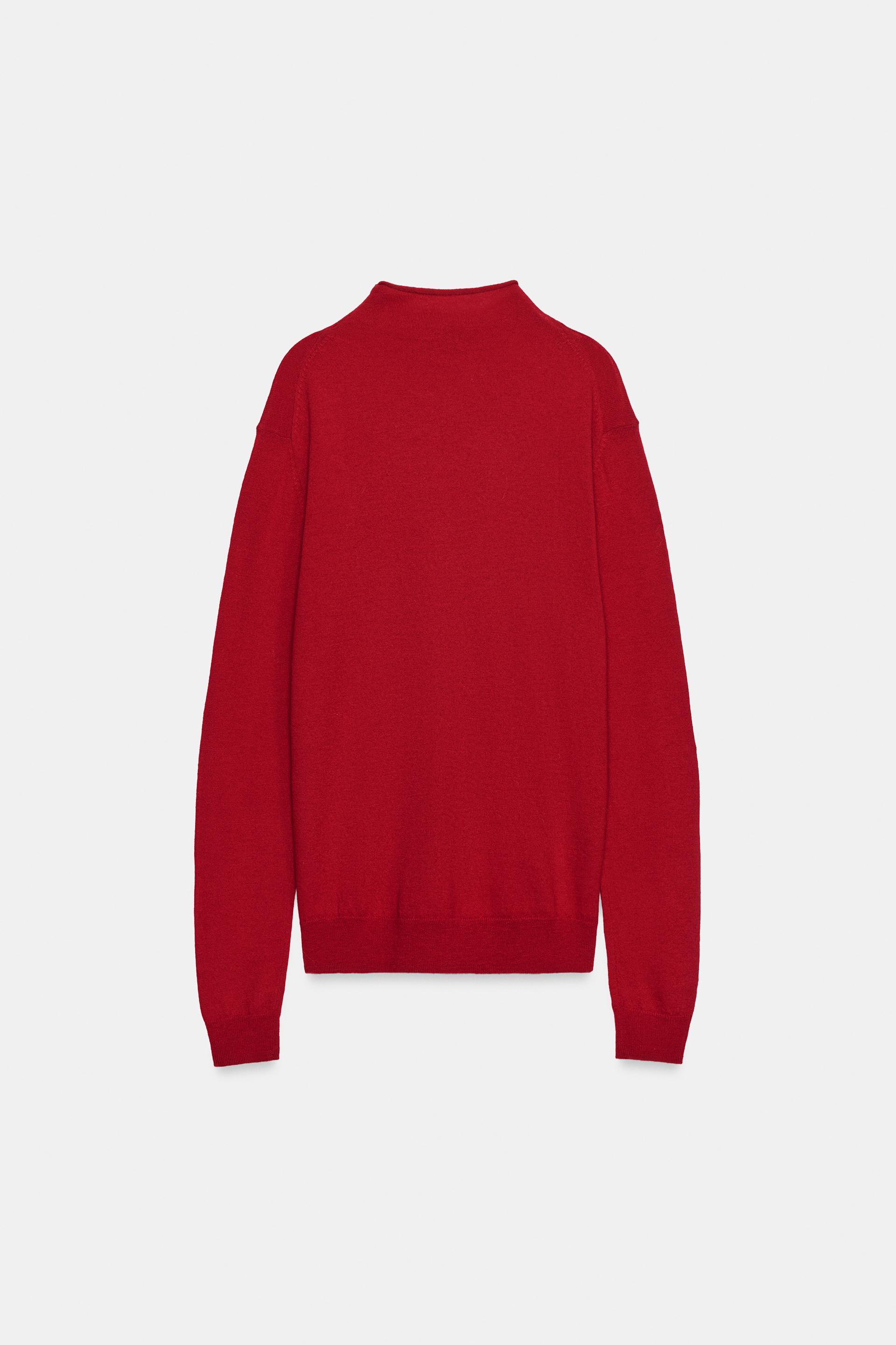 EXTRA-SOFT 100% WOOL MOCK NECK SWEATER thumbnail 7
