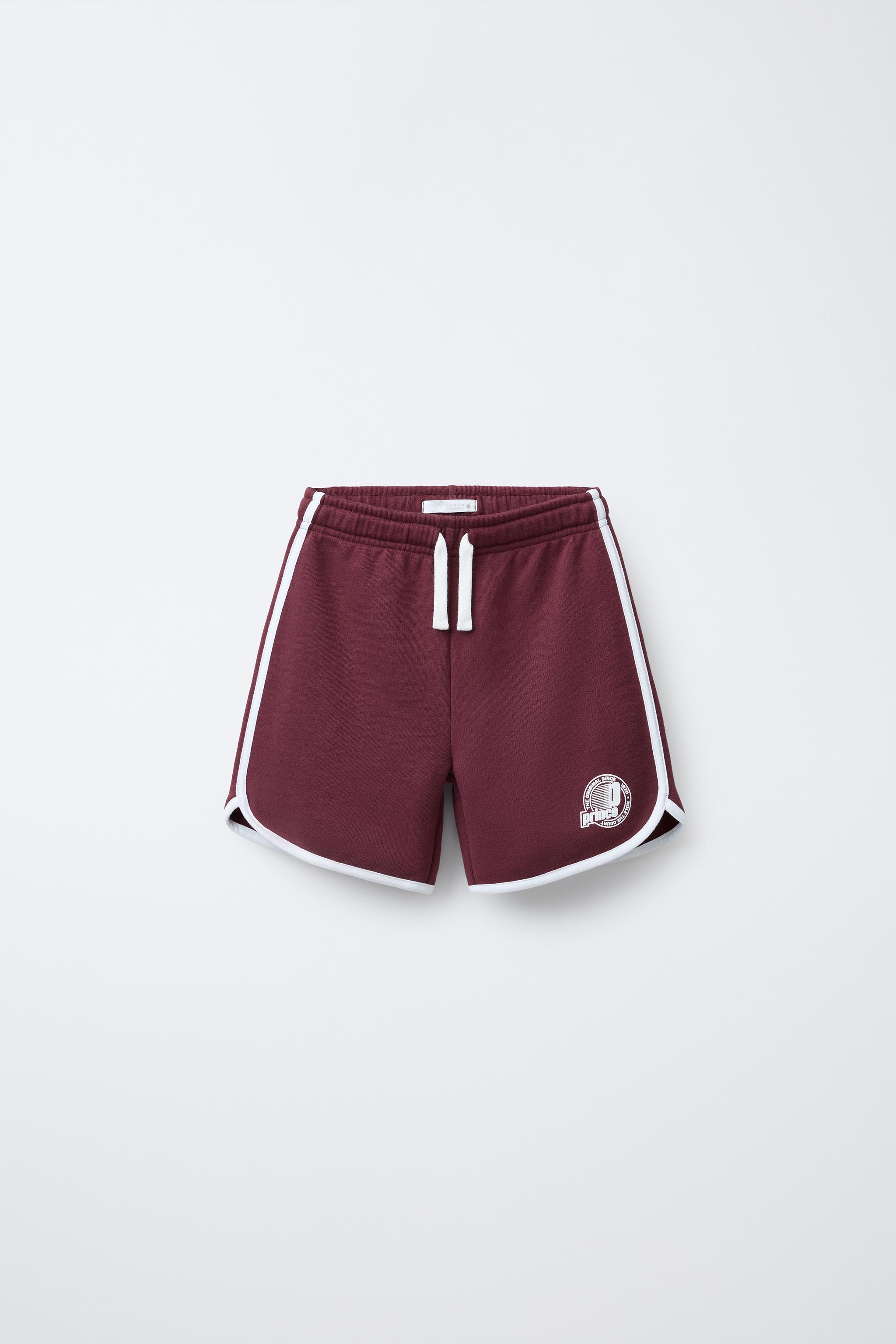 PRINCE ® PLUSH SHORTS - Burgundy | ZARA United States