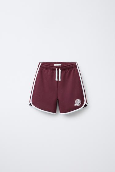 Zara PLIŠANE BERMUDE PRINCE ® – Burgundac