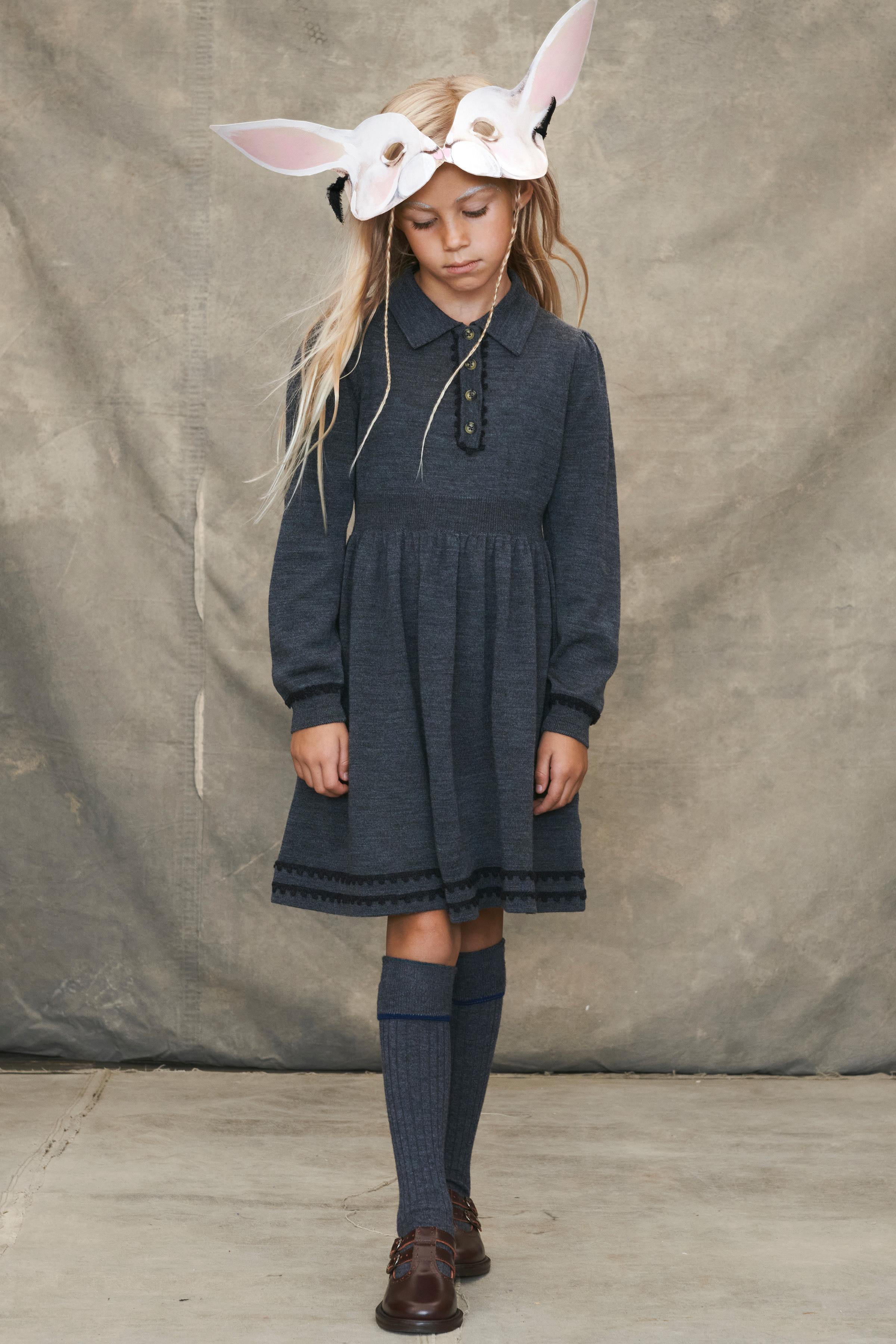 BORDER TRIM WOOL KNIT DRESS LIMITED EDITION - Gray marl | ZARA United States