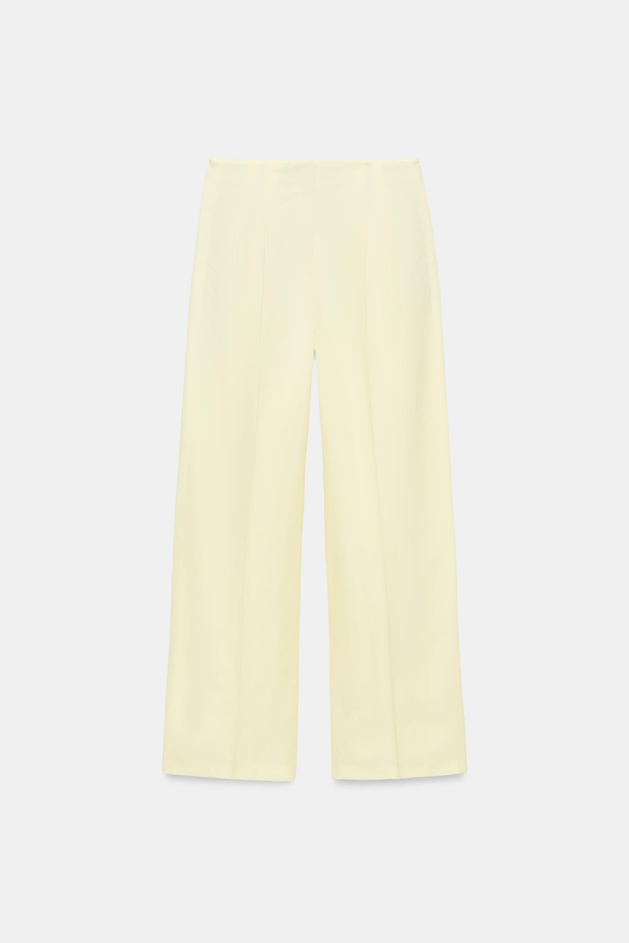 Zara ZW COLLECTION PİLELİ PANTOLON görsel 5