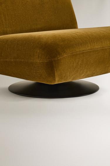 FAUTEUIL PIVOTANT VELOURS - Vert olive de Zara - Image 3