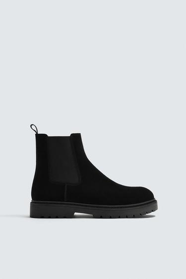 BOTA CHELSEA PIEL - Negro de Zara