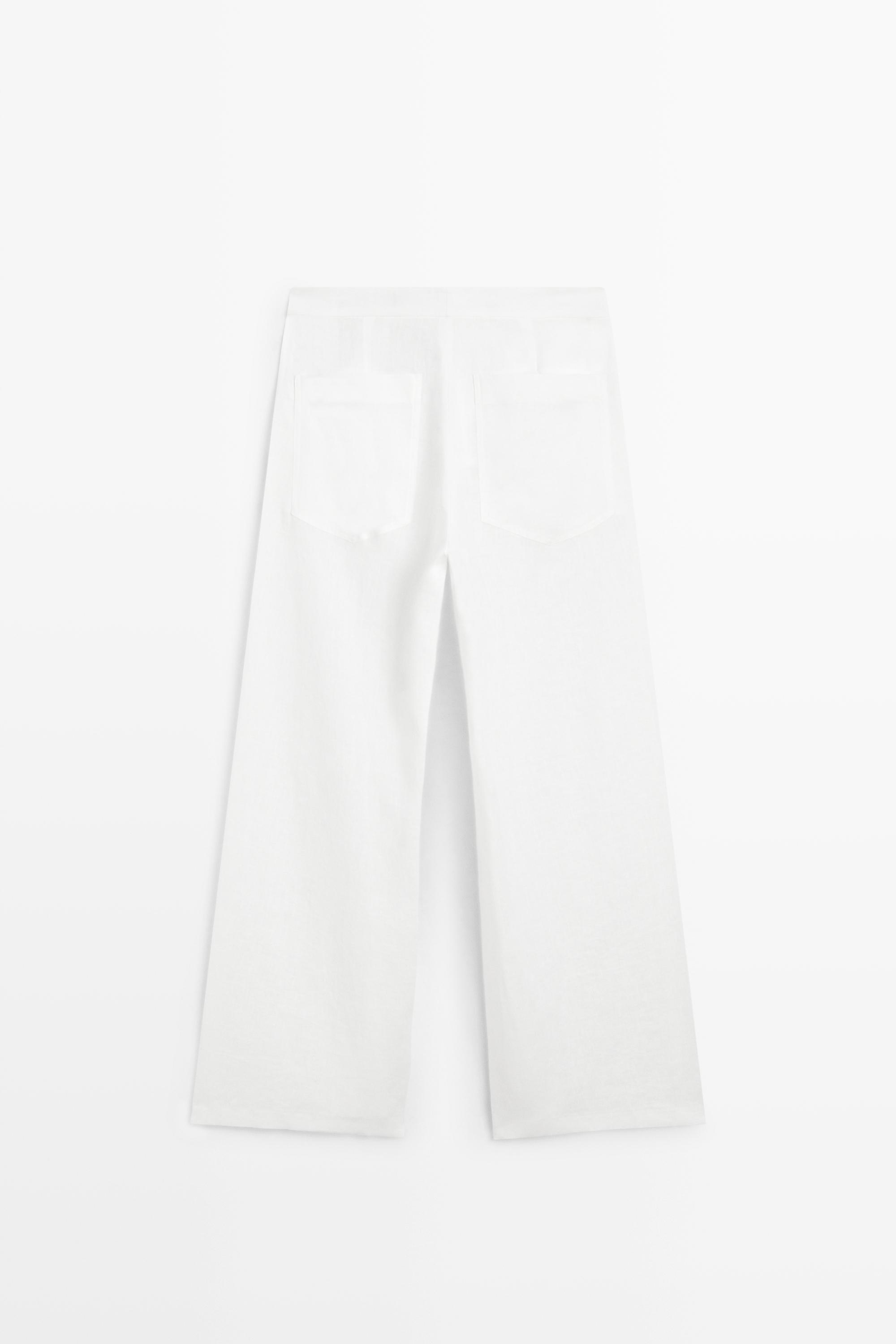 Flowing 100% linen trousers