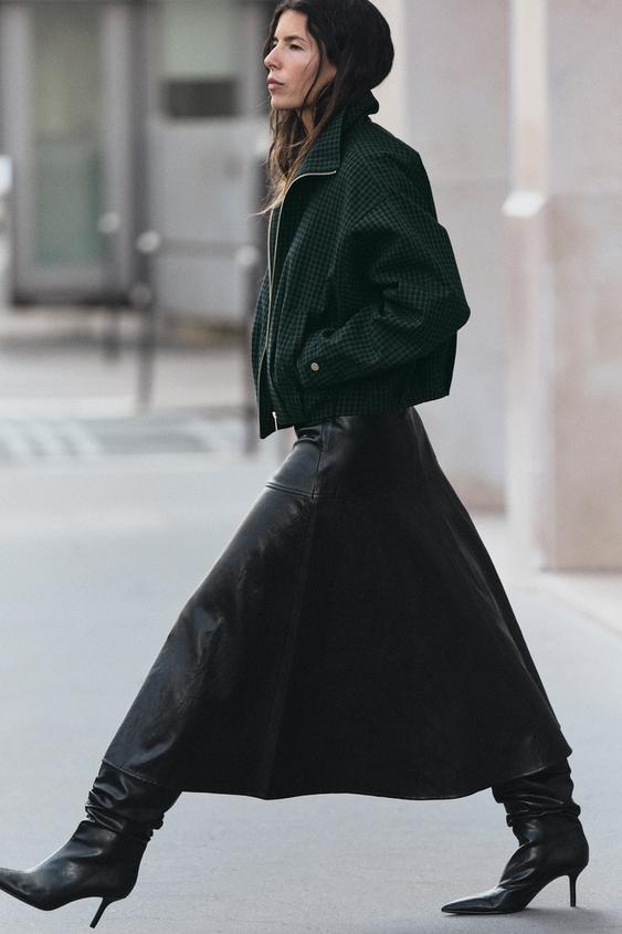 RUFFLED HEELED ANKLE BOOTS - Black by Zara - Image 0