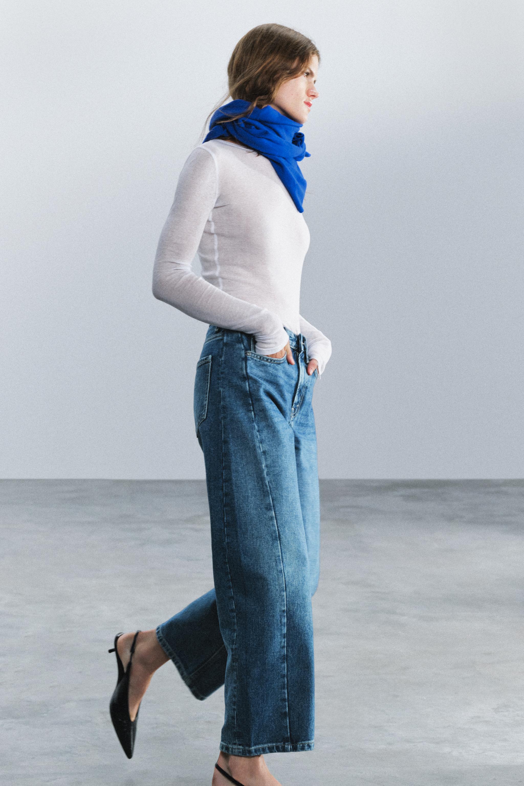 ZW COLLECTION MID-RISE ANKLE RELAXED JEANS