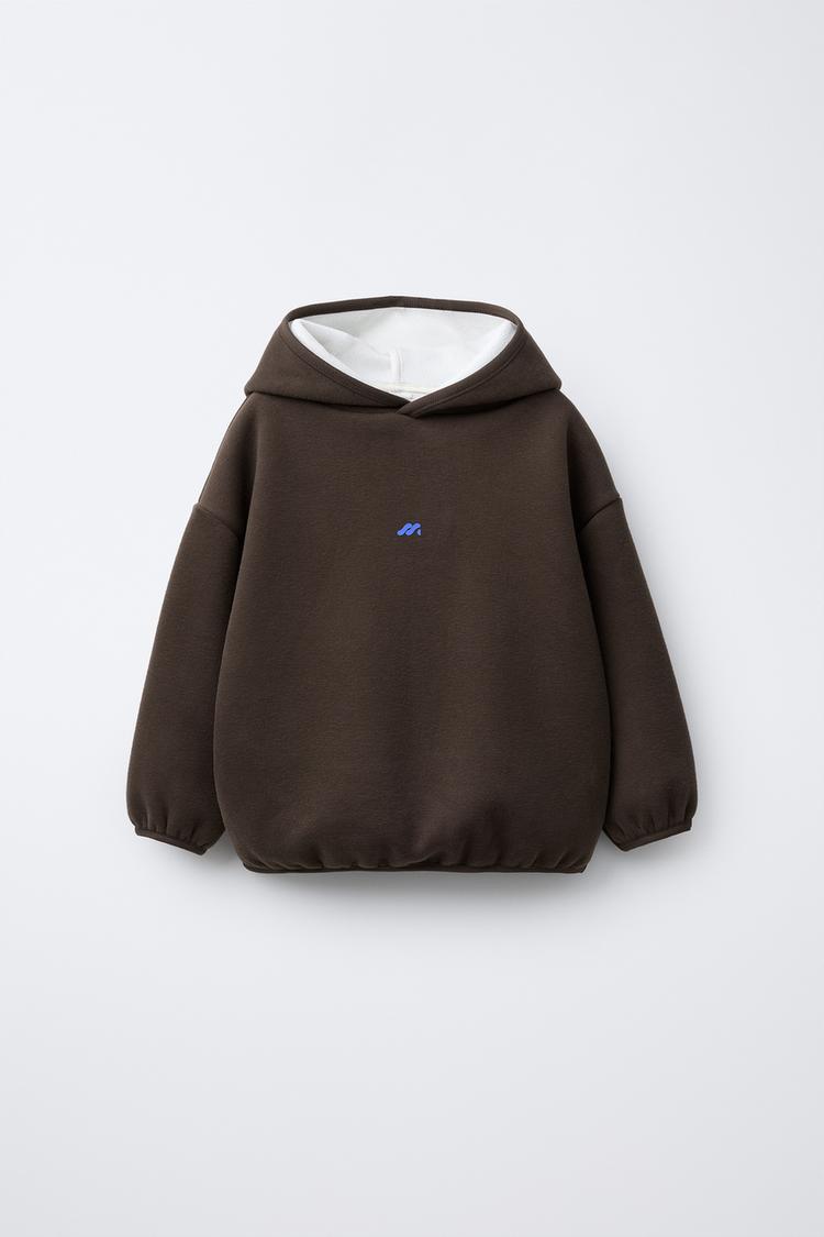 HOODIE FLEECE LINED WITH LOGO