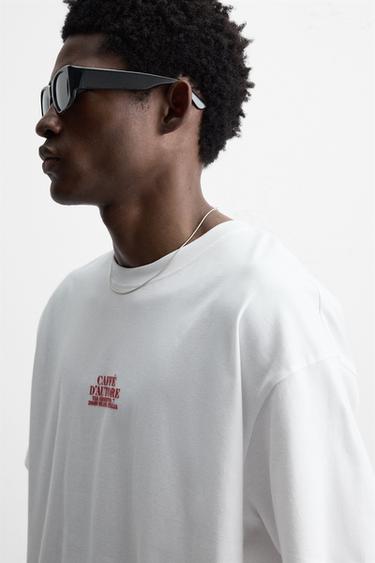 T-SHIRT IMPRIMÉ PHOTOGRAPHIQUE - Blanc de Zara - Image 4