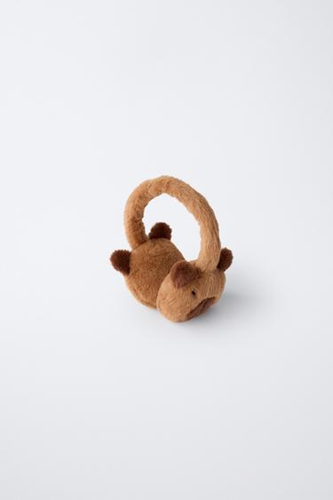 FAUX FUR CAPYBARA EARMUFFS - Brown by Zara - Image 0