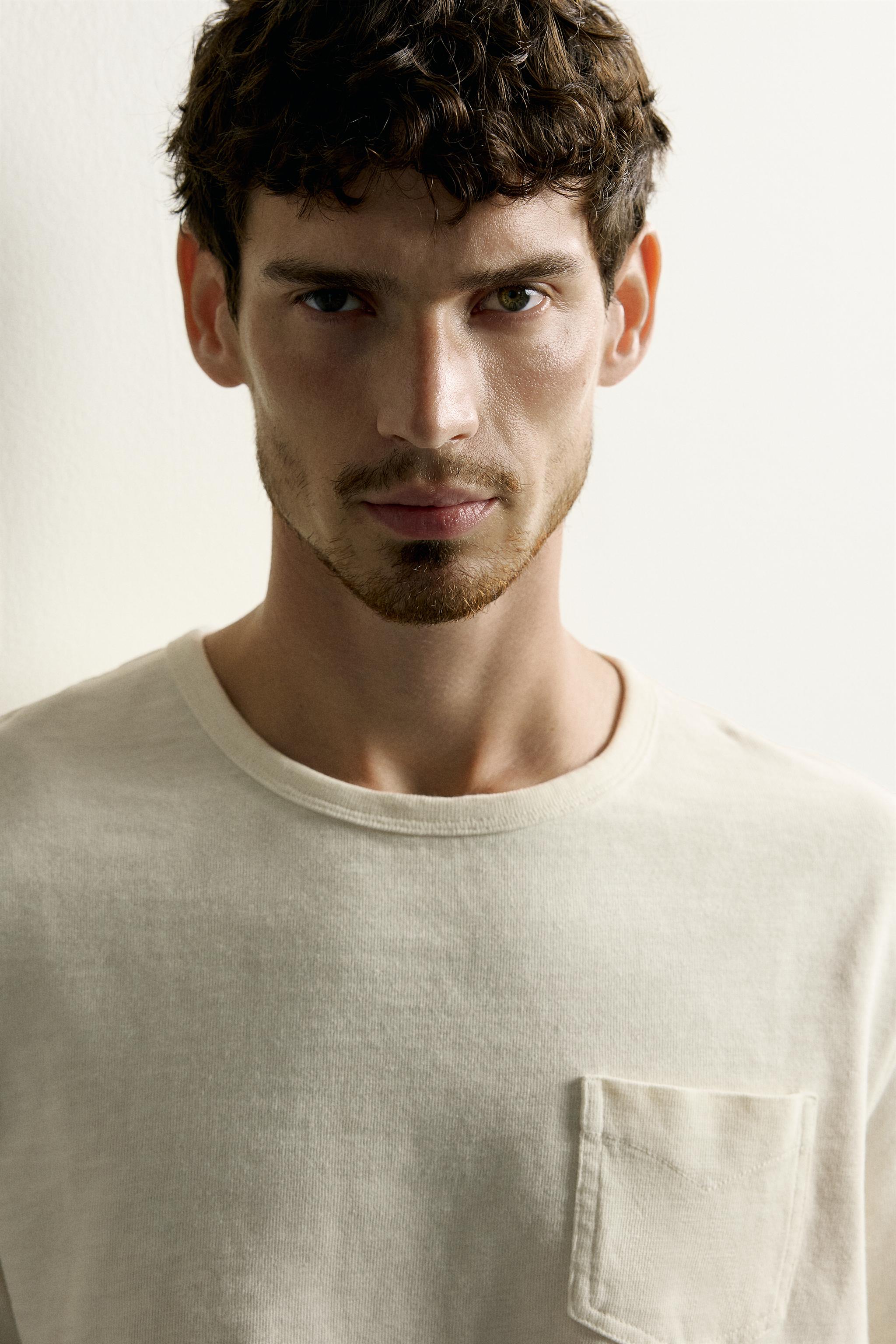 Мужские футболки Zara REGULAR FIT SHORT SLEEVE T-SHIRT — фото 5