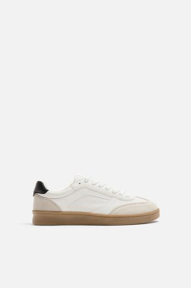 TÊNIS COM SOLADO EM CONTRASTE - Branco da Zara